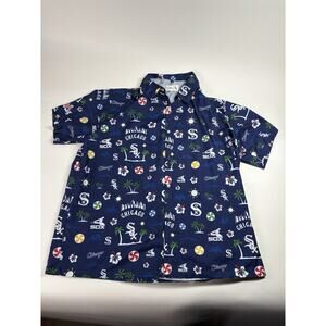 Chicago White Sox Shirt Mens Extra Large Hawaiian Blue Giveaway SGA 07/01/17